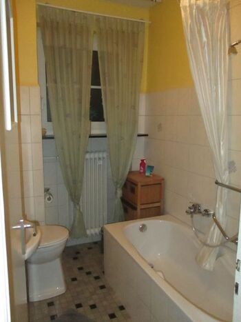 Badezimmer mit ergonomischer Badewanne ( neu renoviert )