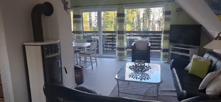 Sitzgruppe Wohnzimmer mit Ofen