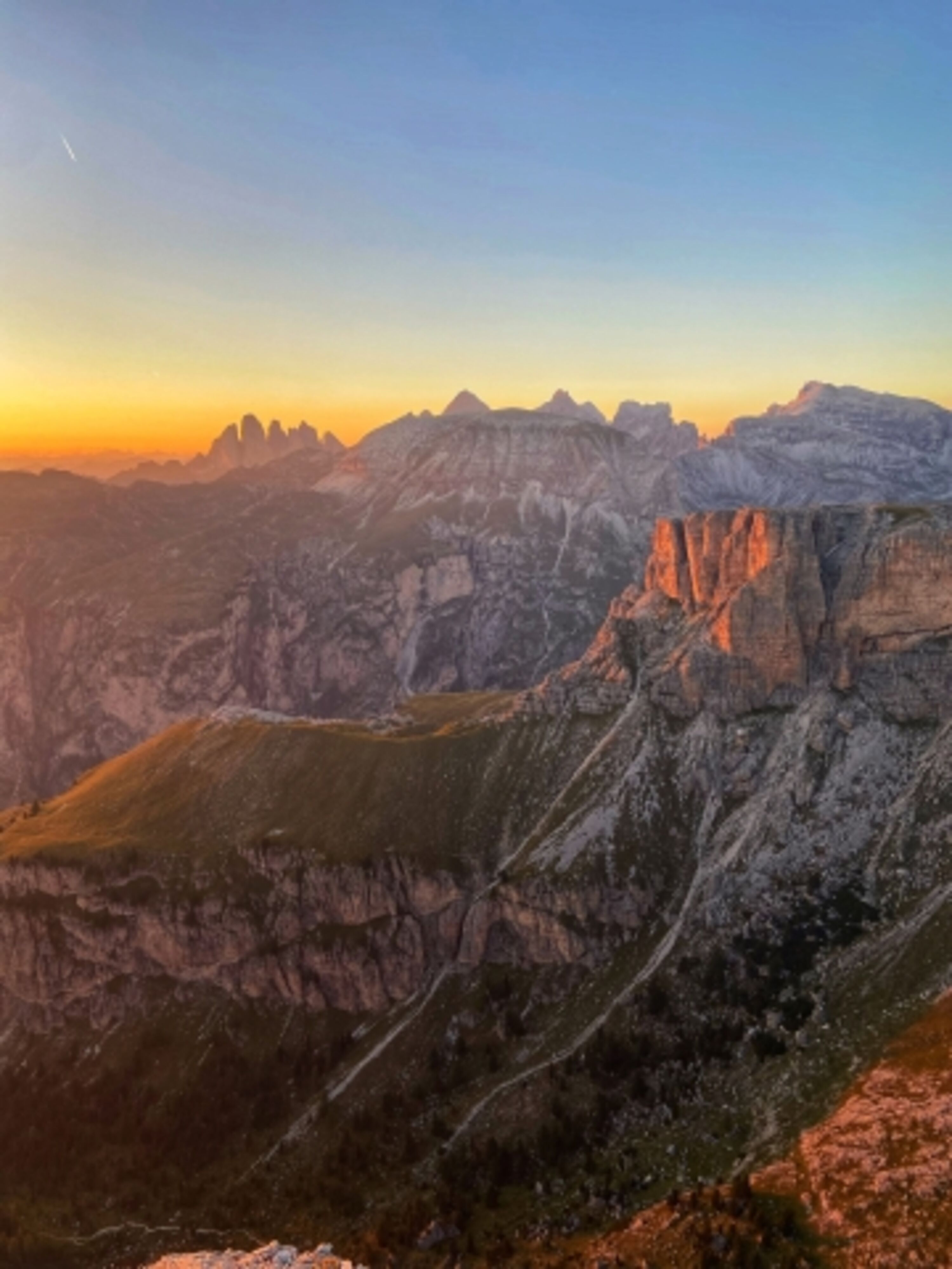 Traumhafter sonnenuntergang
