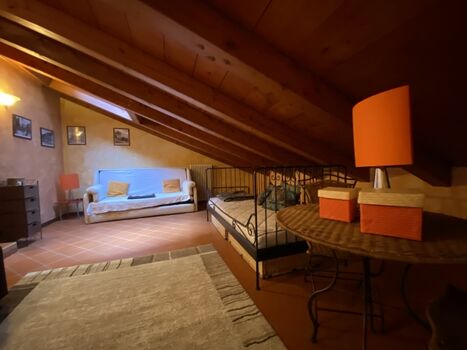 Das Dachgeschosszimmer im OG