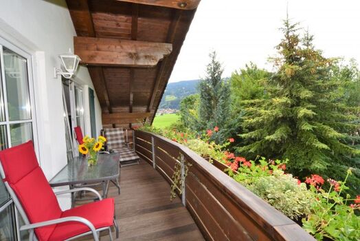 Der sonnige Südwest Balkon