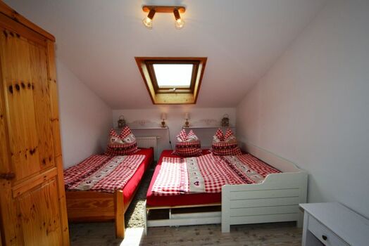 Schlafzimmer 2 - das Daybett ausgezogen