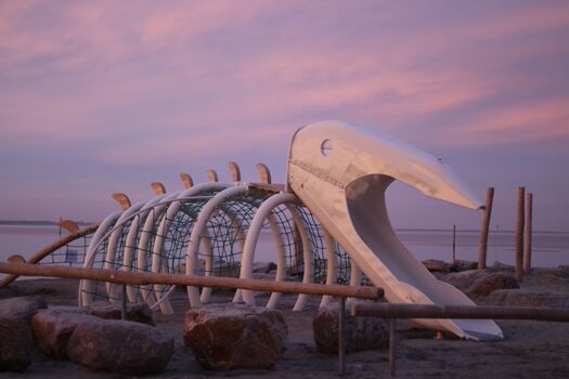 Strand Neßmersiel am Abend