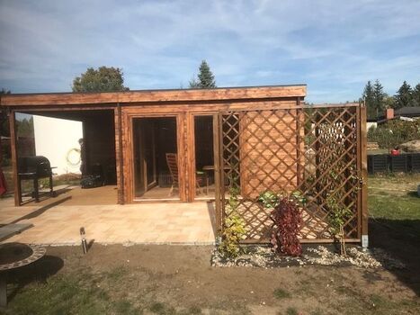 Gartenhaus Vorderansicht