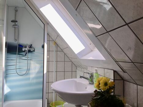 Duschbad (Höhe Dusche ca. 1,80m)