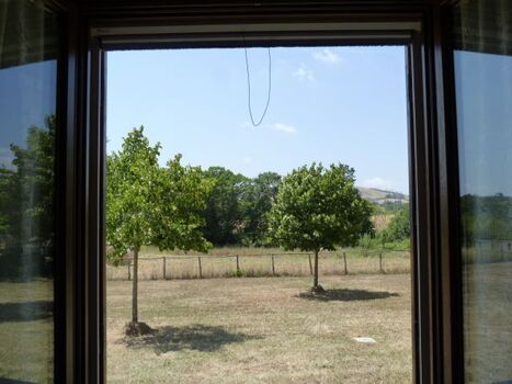 Aussicht aus den Schlafzimmer Fenstern