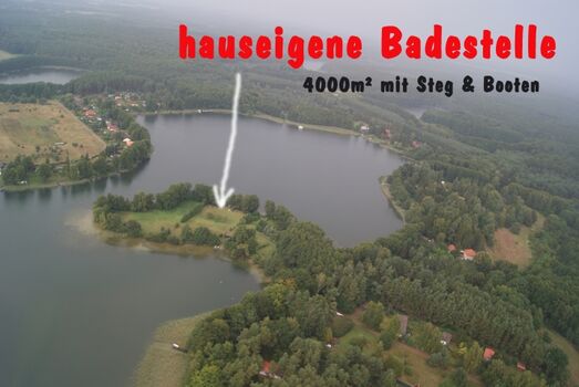 hauseigene Badestelle am Zootzensee