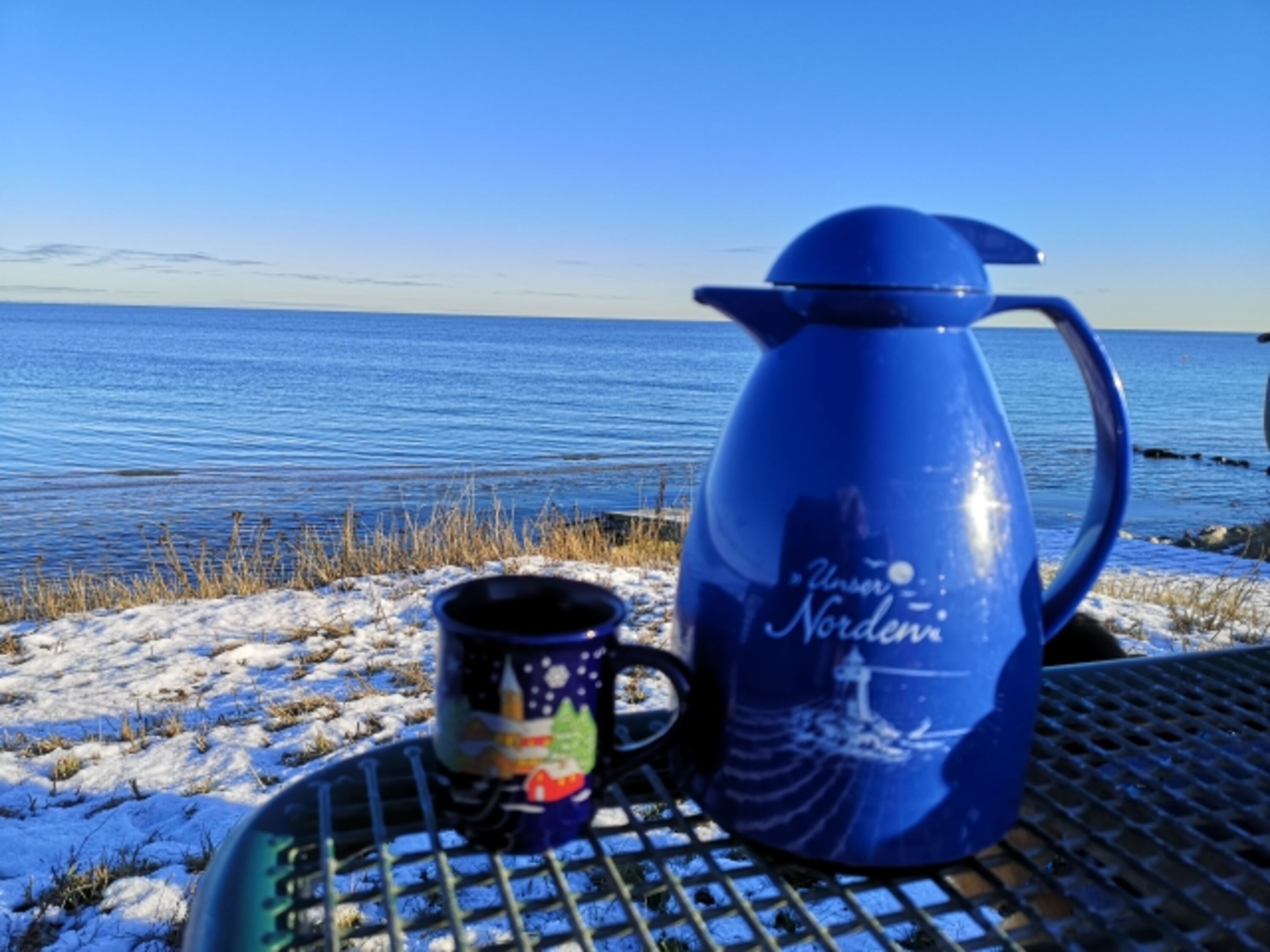 Winterpicknick am Wasser 
