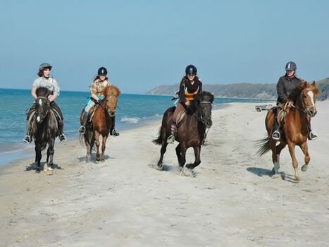 Reiten am Strand