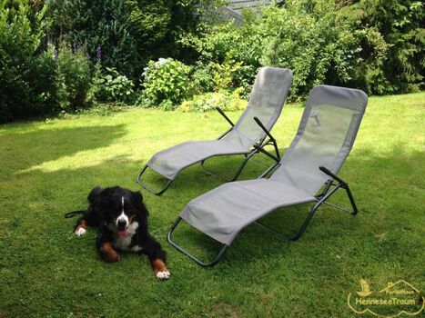 Im Garten können Sie wunderbar entspannen