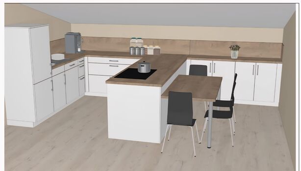 Neue Küche – wird aktuell eingebaut, voll ausgestattet