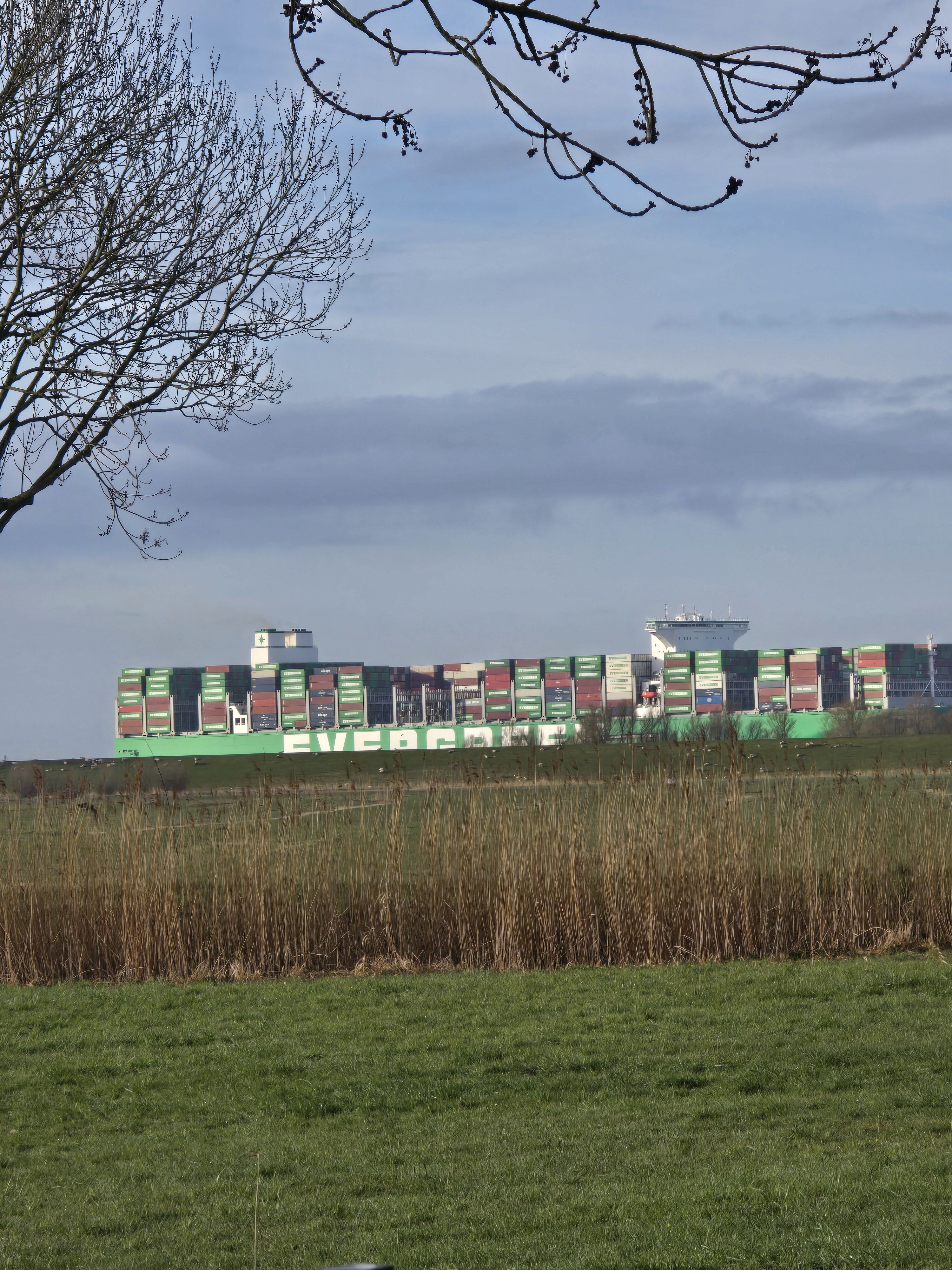 Schiffe auf der Elbe