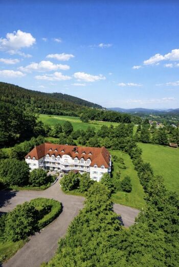 Luftansicht der Villa