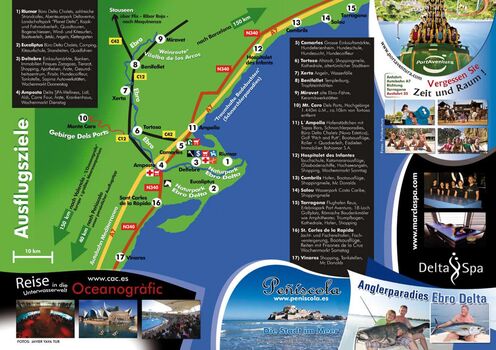 Über 50 Ausflugszieel in der nächeren Umgebung