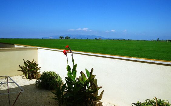 Blick in die nahegelegenen Berge