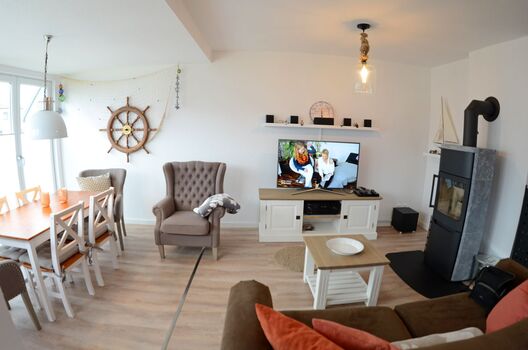 Wohnbereich mit Kaminofen