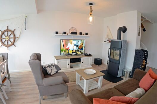 Wohnbereich mit Kaminofen