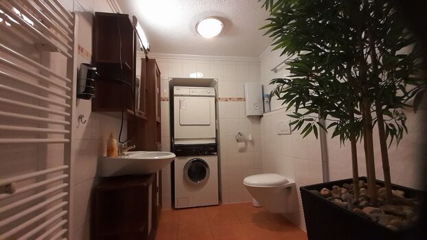 Gäste-WC mit Waschmaschine / Trockner