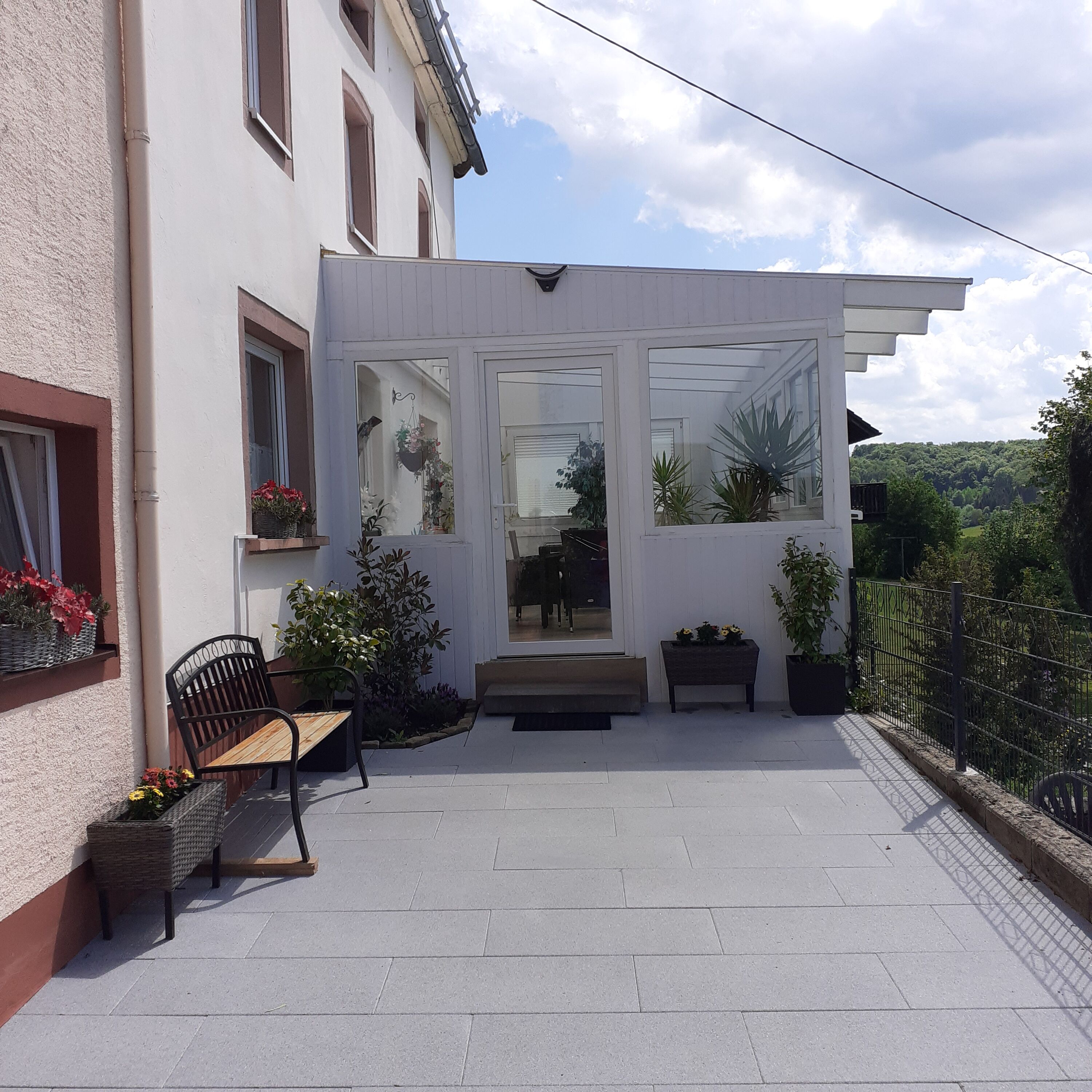 Blick auf den Wintergarten