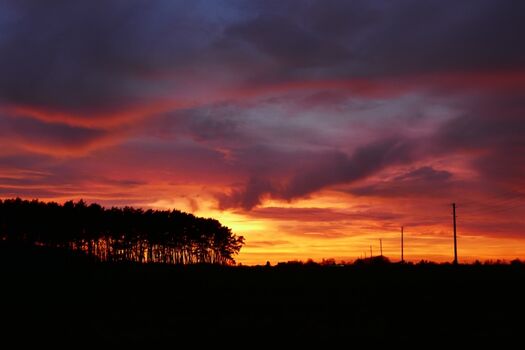 Sonnenuntergang vom Ferienapartment aus