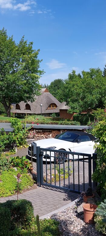 Blick auf den Parkplatz