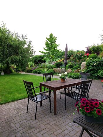 Frühstücksplatz auf der Sonnenseite