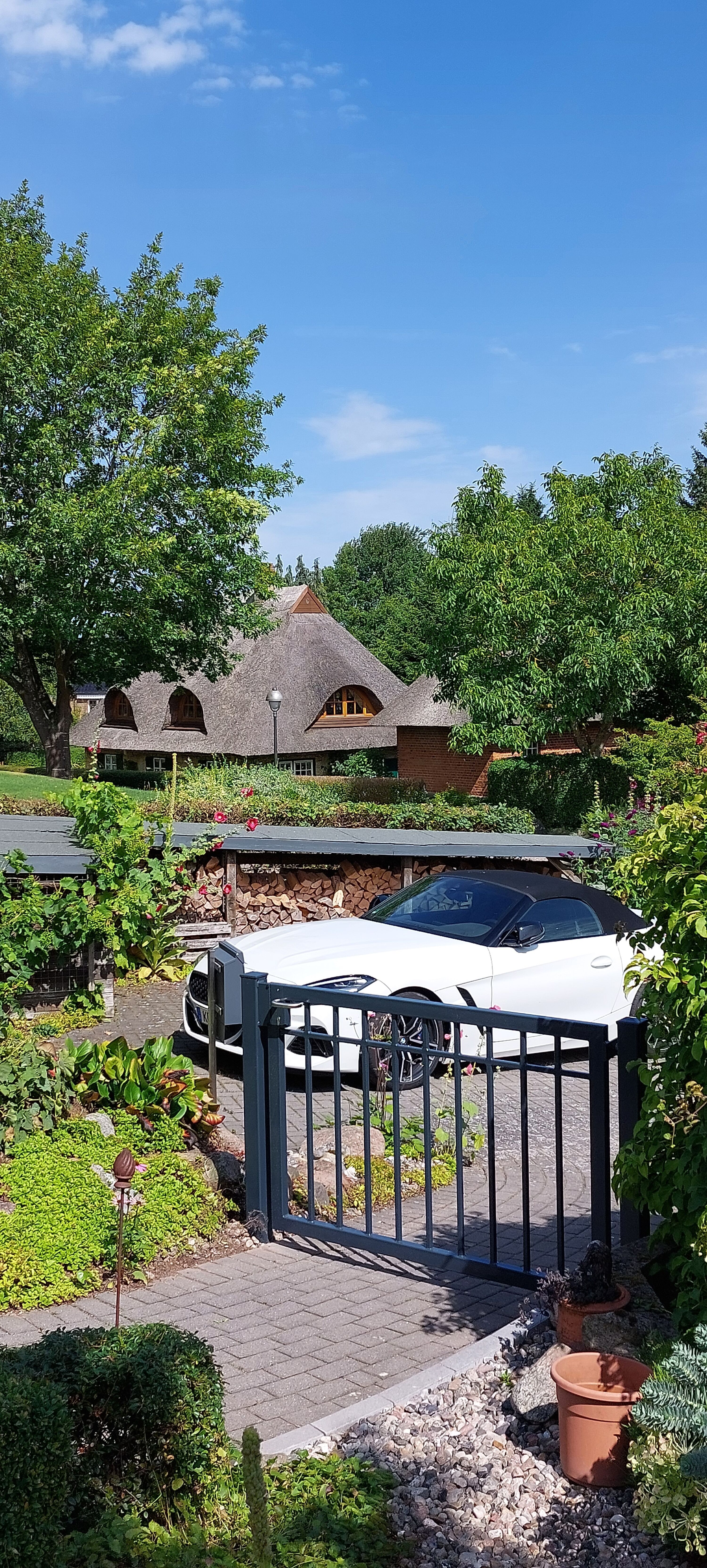 Blick auf den Parkplatz
