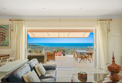 Blick aus dem Wohnzimmer