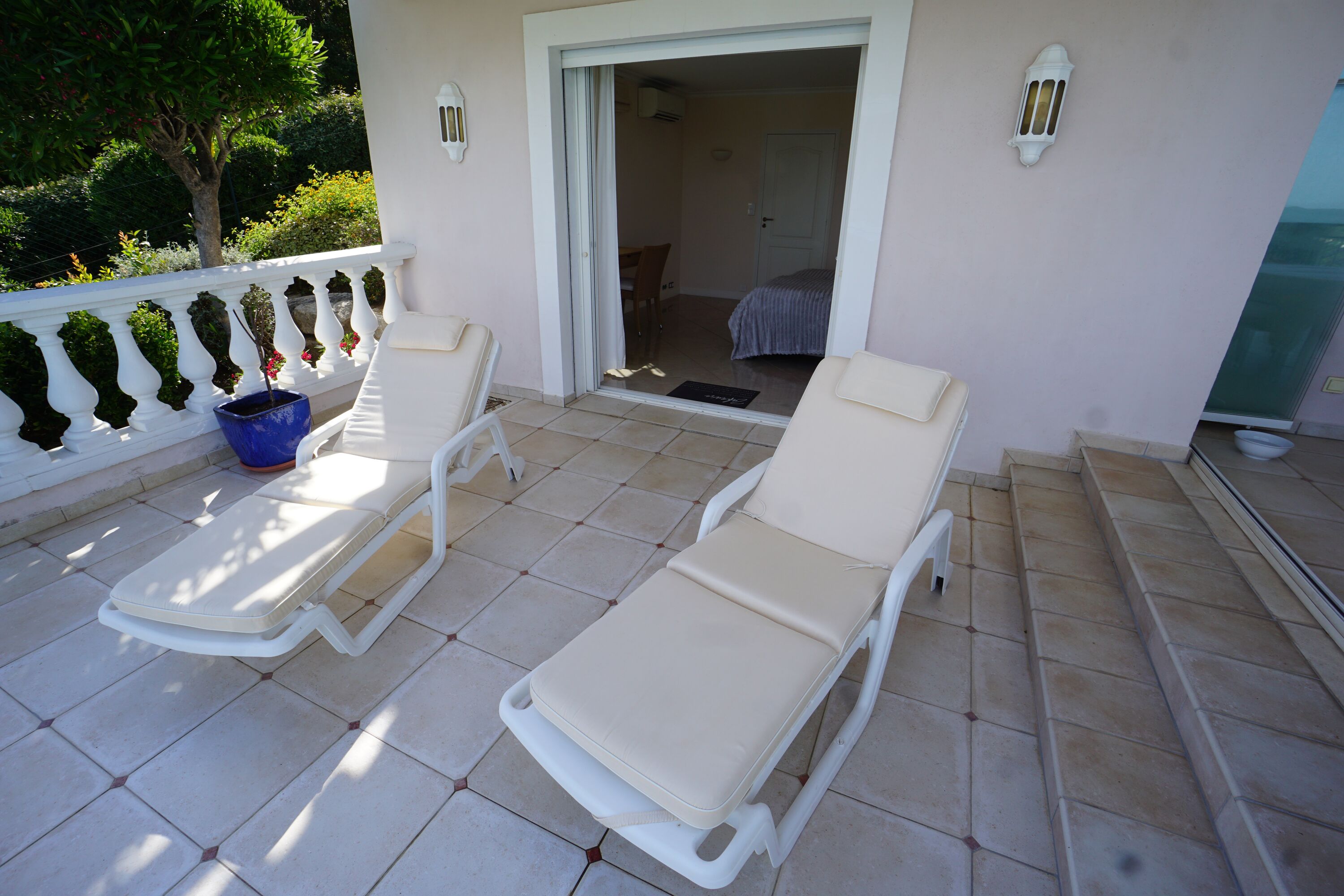 Terrasse zu Schlafzimmer