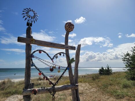 Strandzugang vor Ort