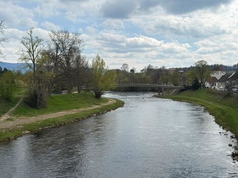 Spaziergang am Fluss