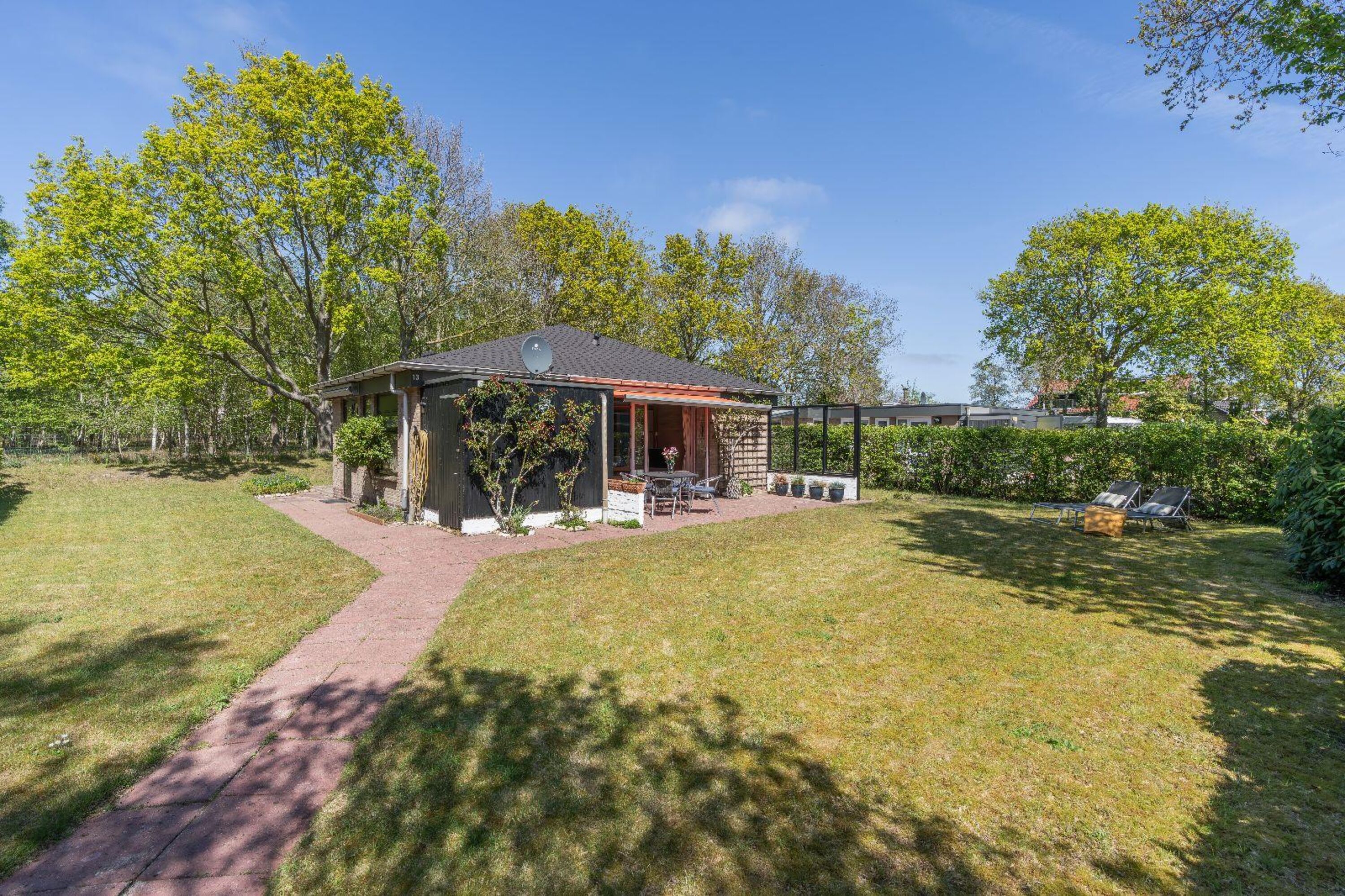 Das gemütliche Ferienhaus mit großem, umzäunten Garten