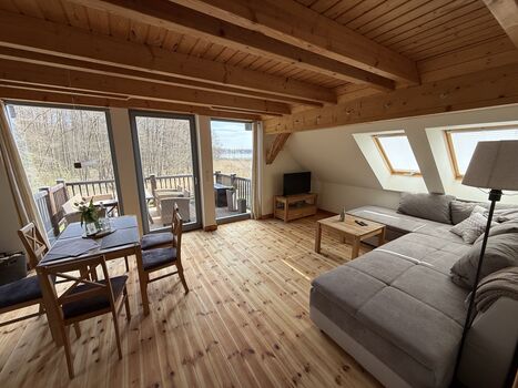 Forsthaus Boberow, Ferienwohnung 2 mit Balkon