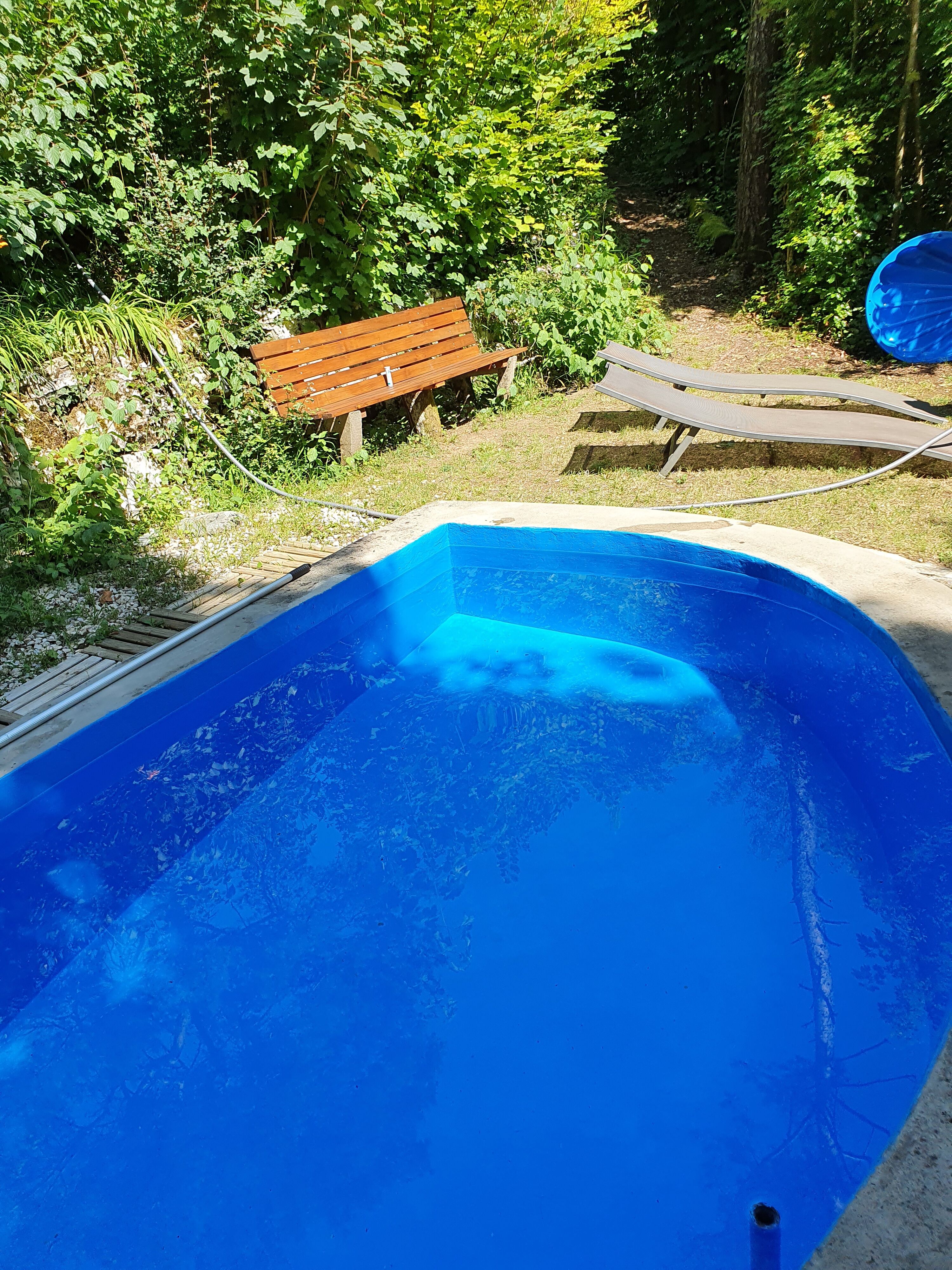 Kleiner Pool mit Liegewiese