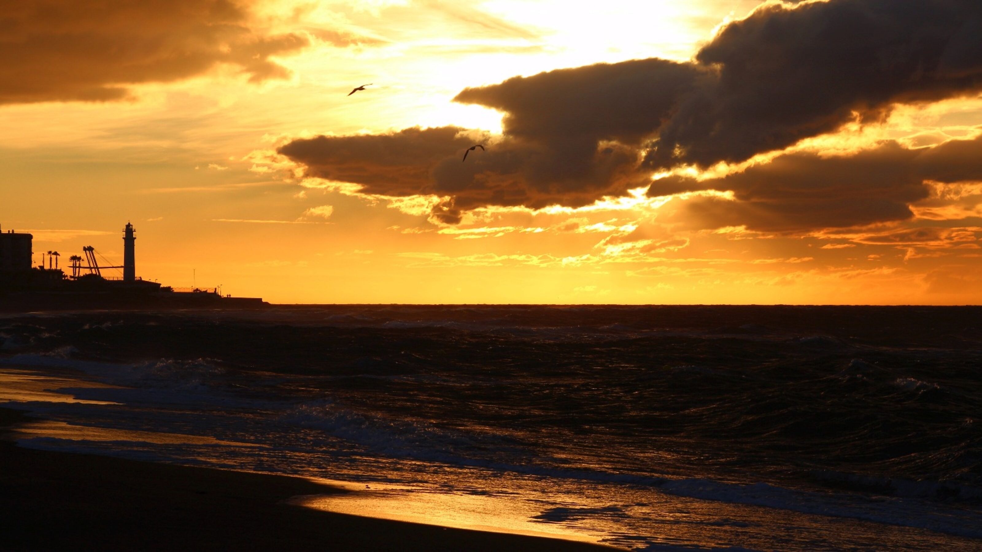 Sonnenuntergang am Bodden