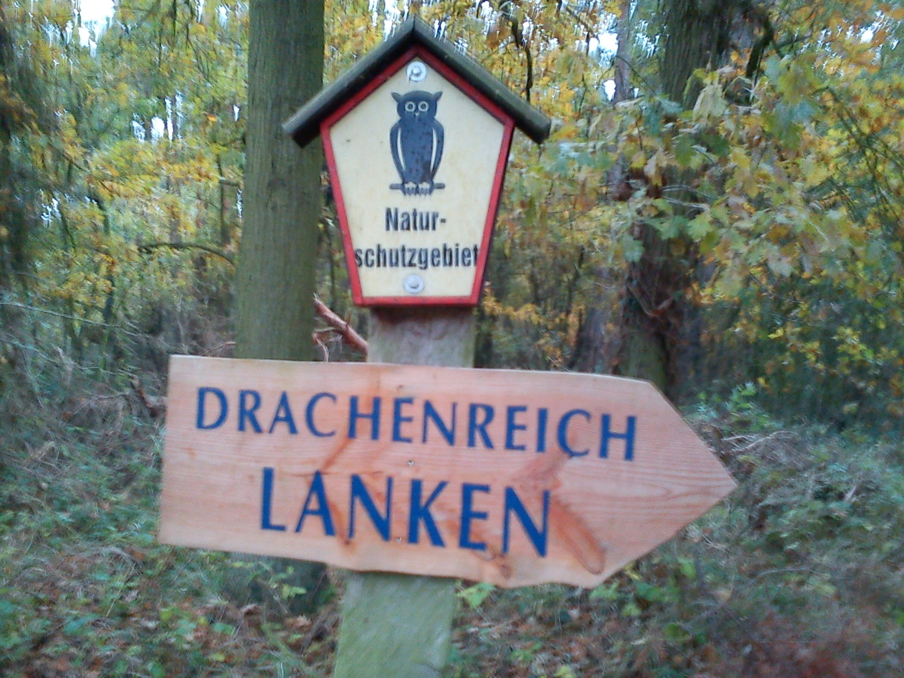 Eingang zum Naturschutzgebiet Lanken