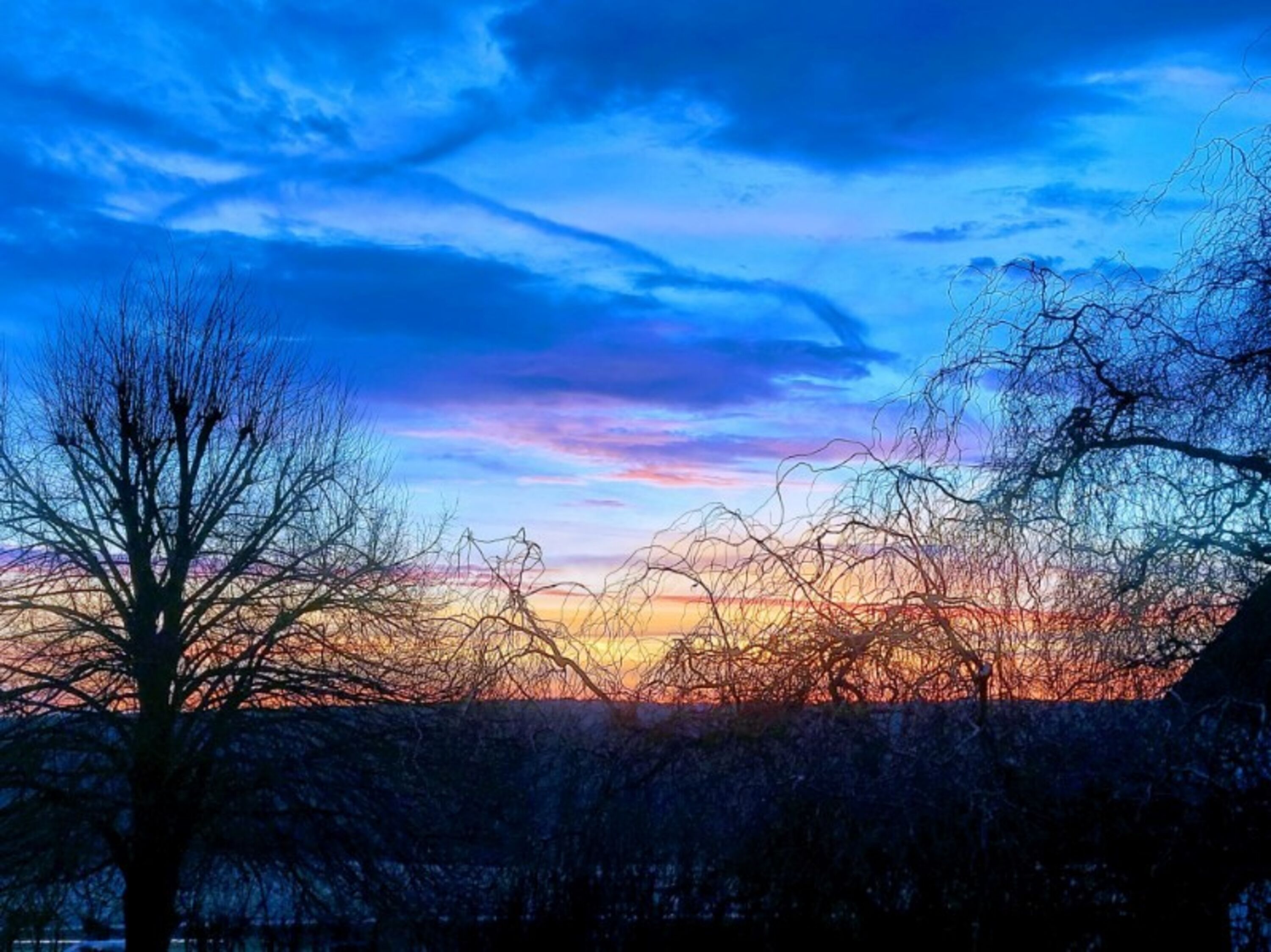 Sonnenaufgang von der Terasse