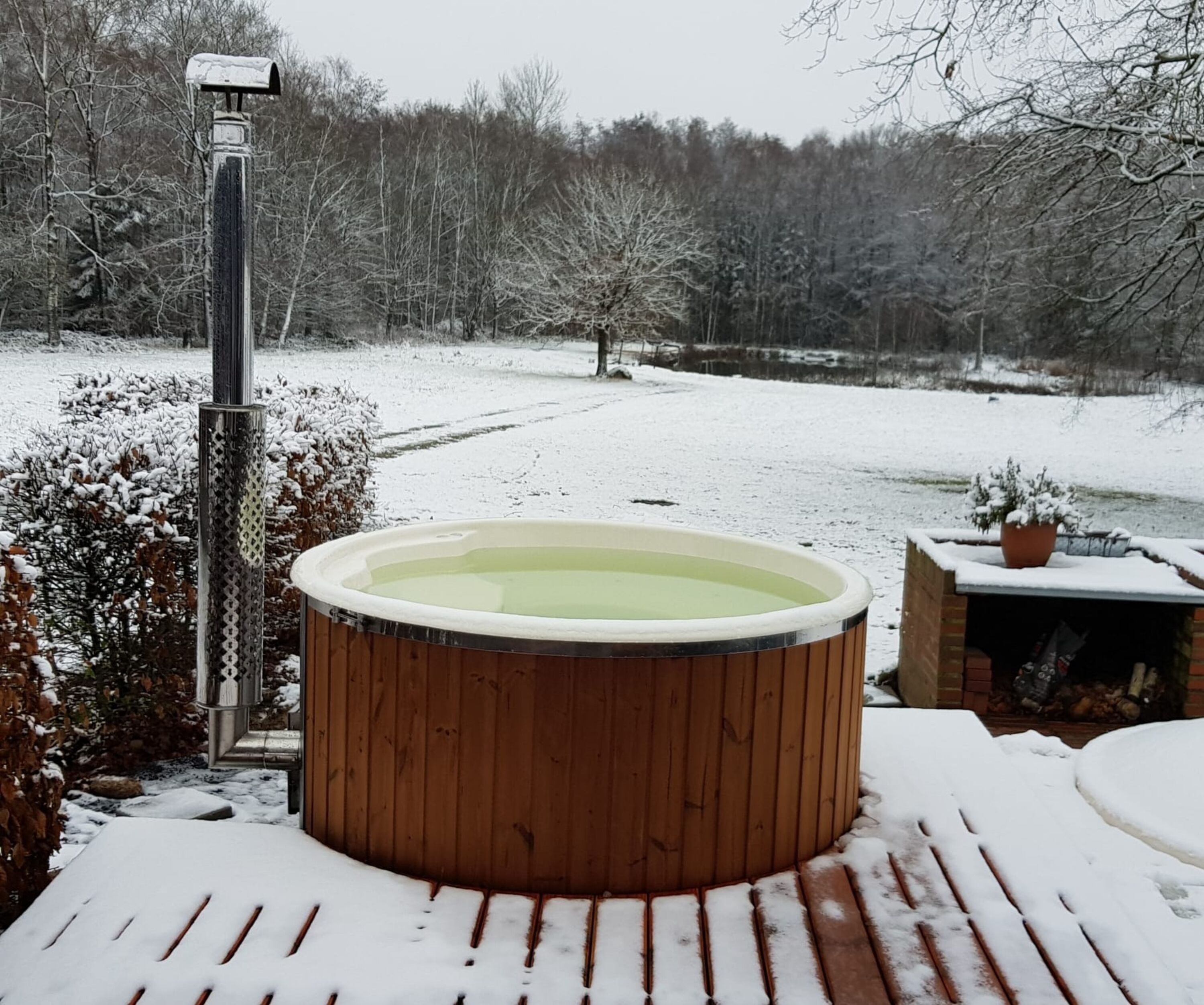 Der Hot Tub im Winter