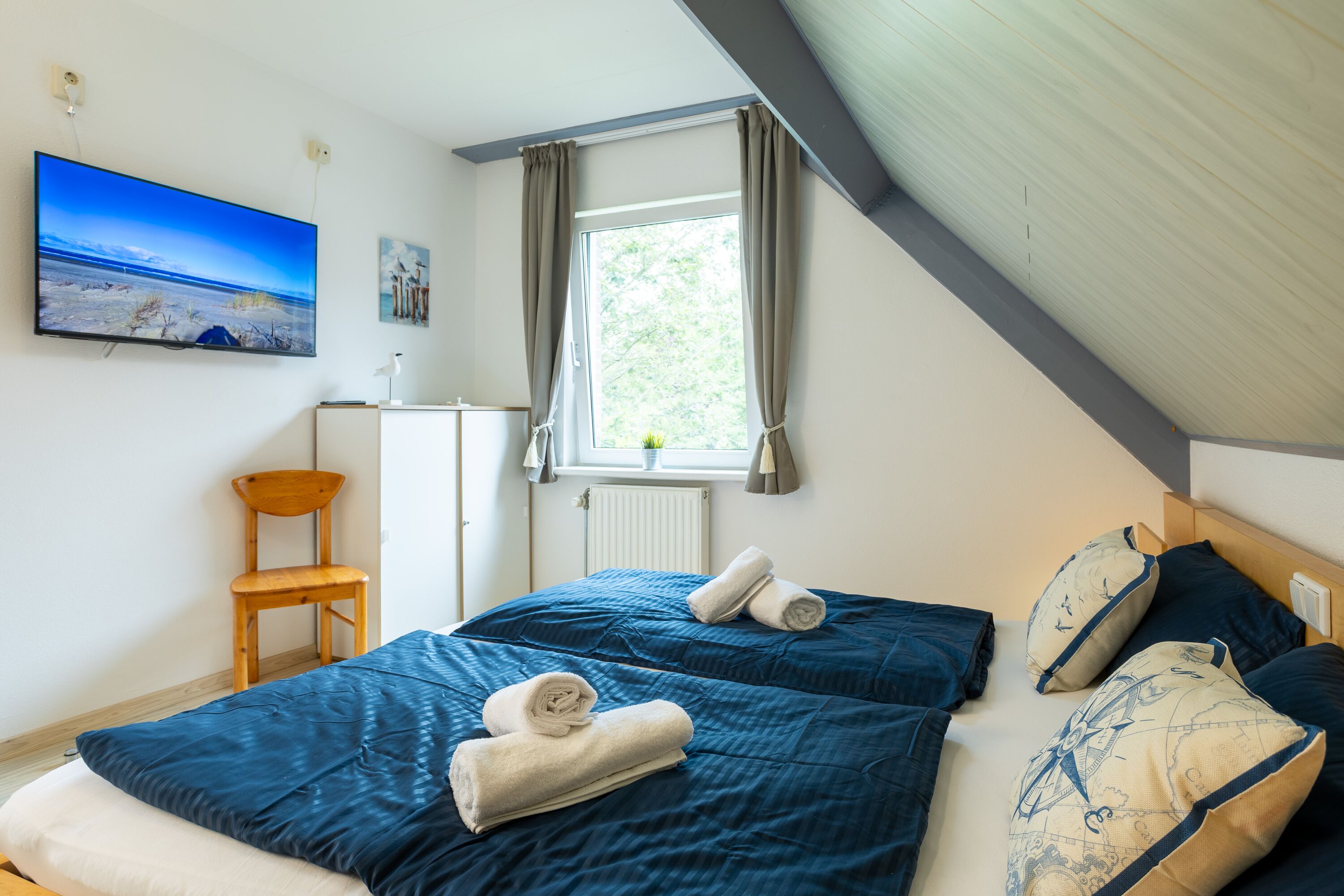 Smart TV, Fenster mit Fliegengitter