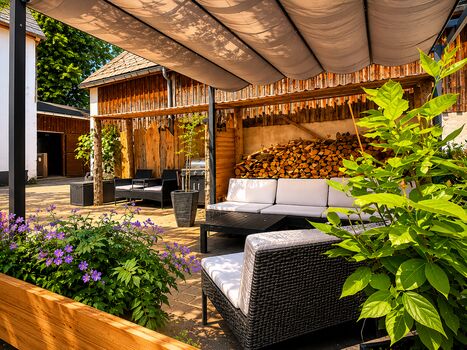 Terrasse mit Gasgrill