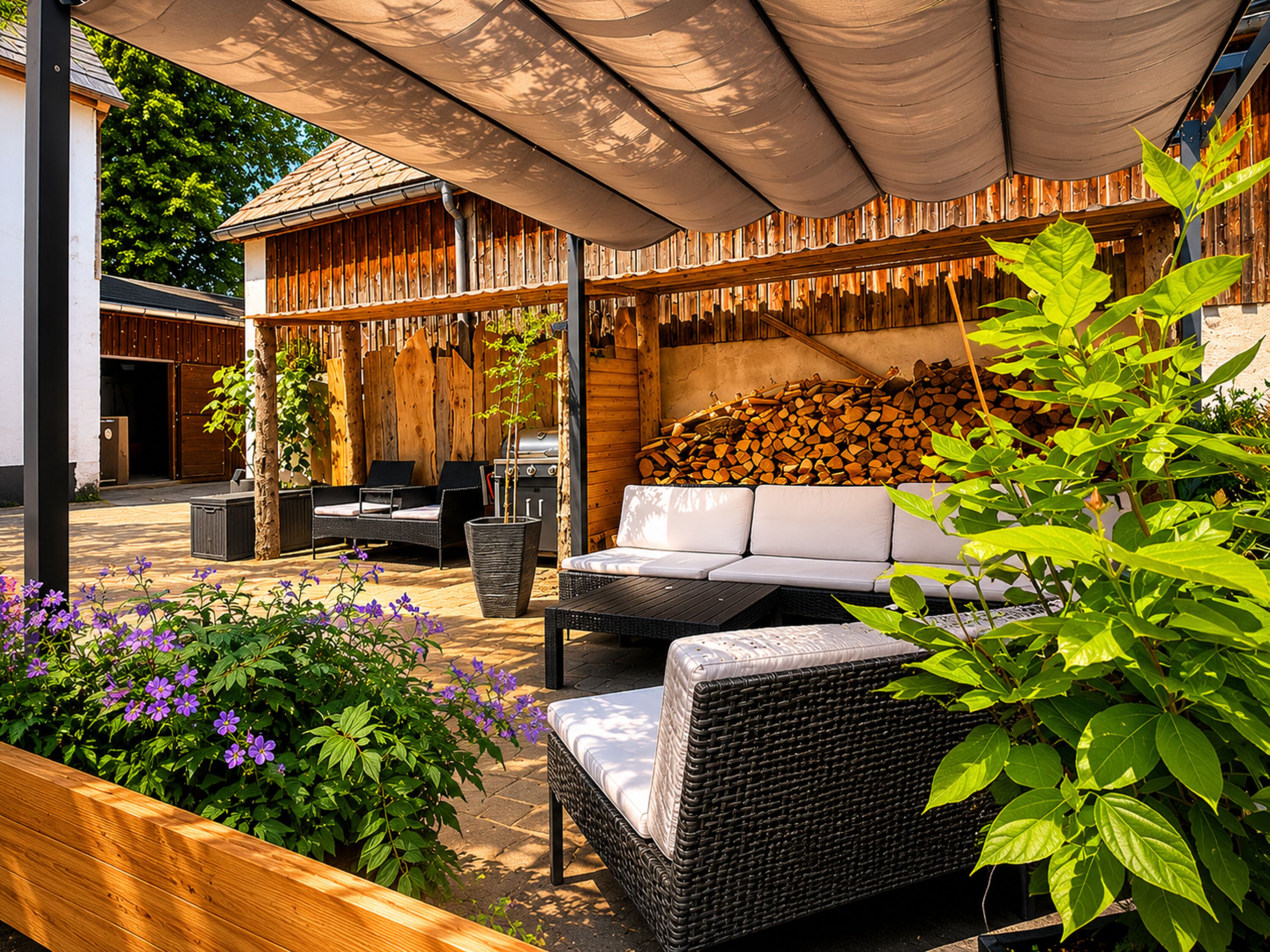 Terrasse mit Gasgrill