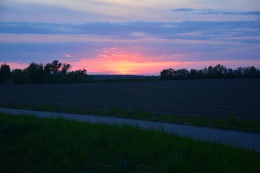 Sonnenuntergang über Dargun