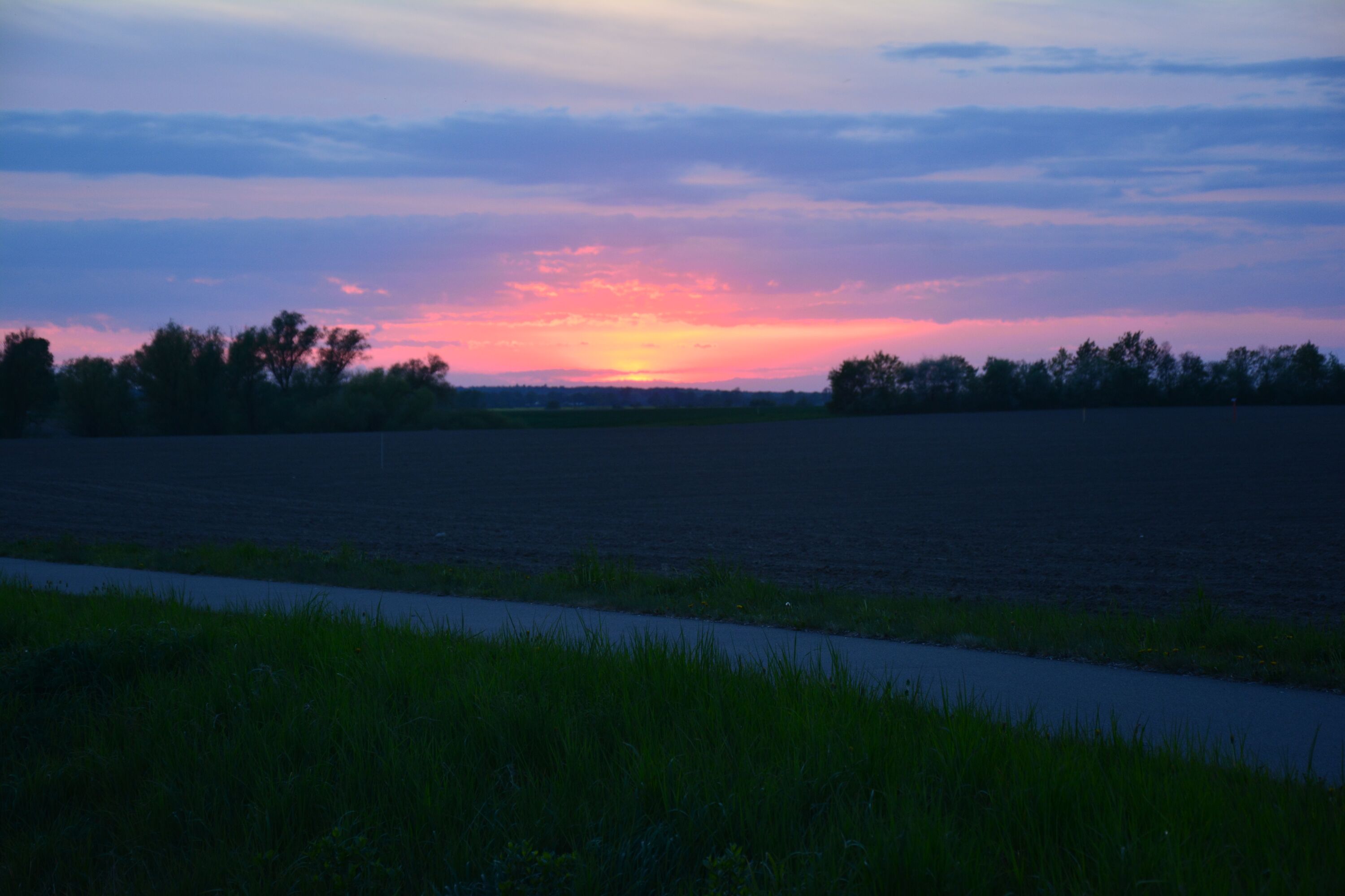 Sonnenuntergang über Dargun
