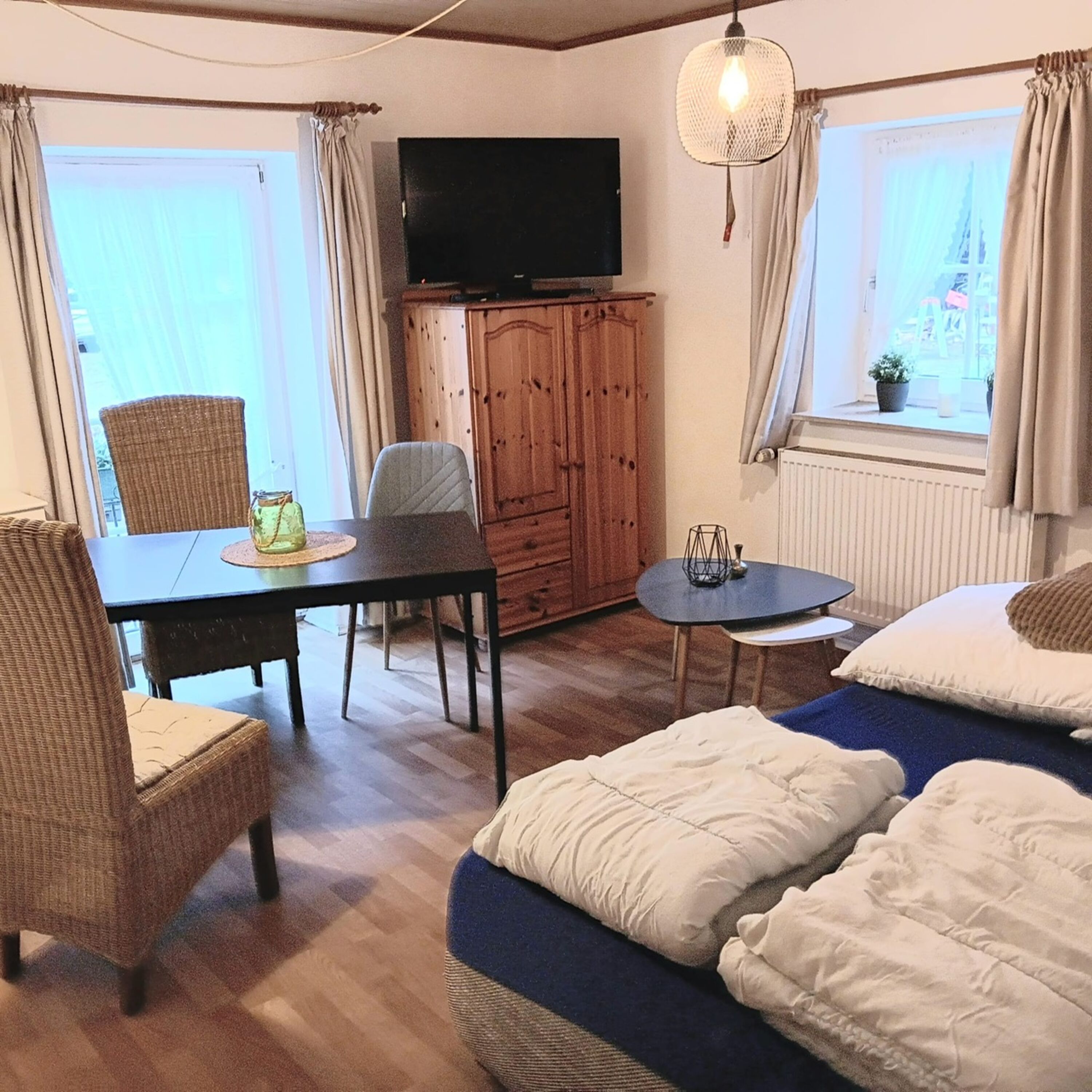 Wohnzimmer mit Schlafcouch