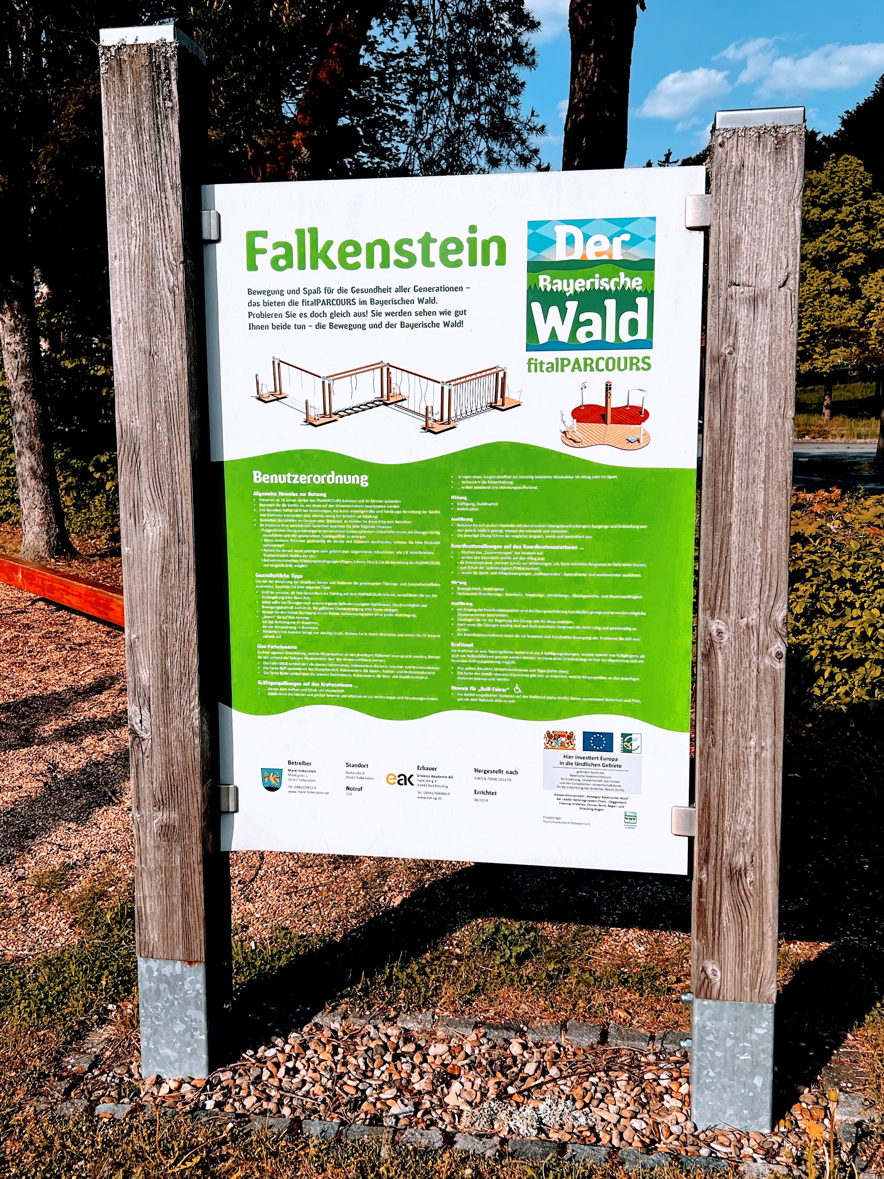 Fitnessparcours am Freibad