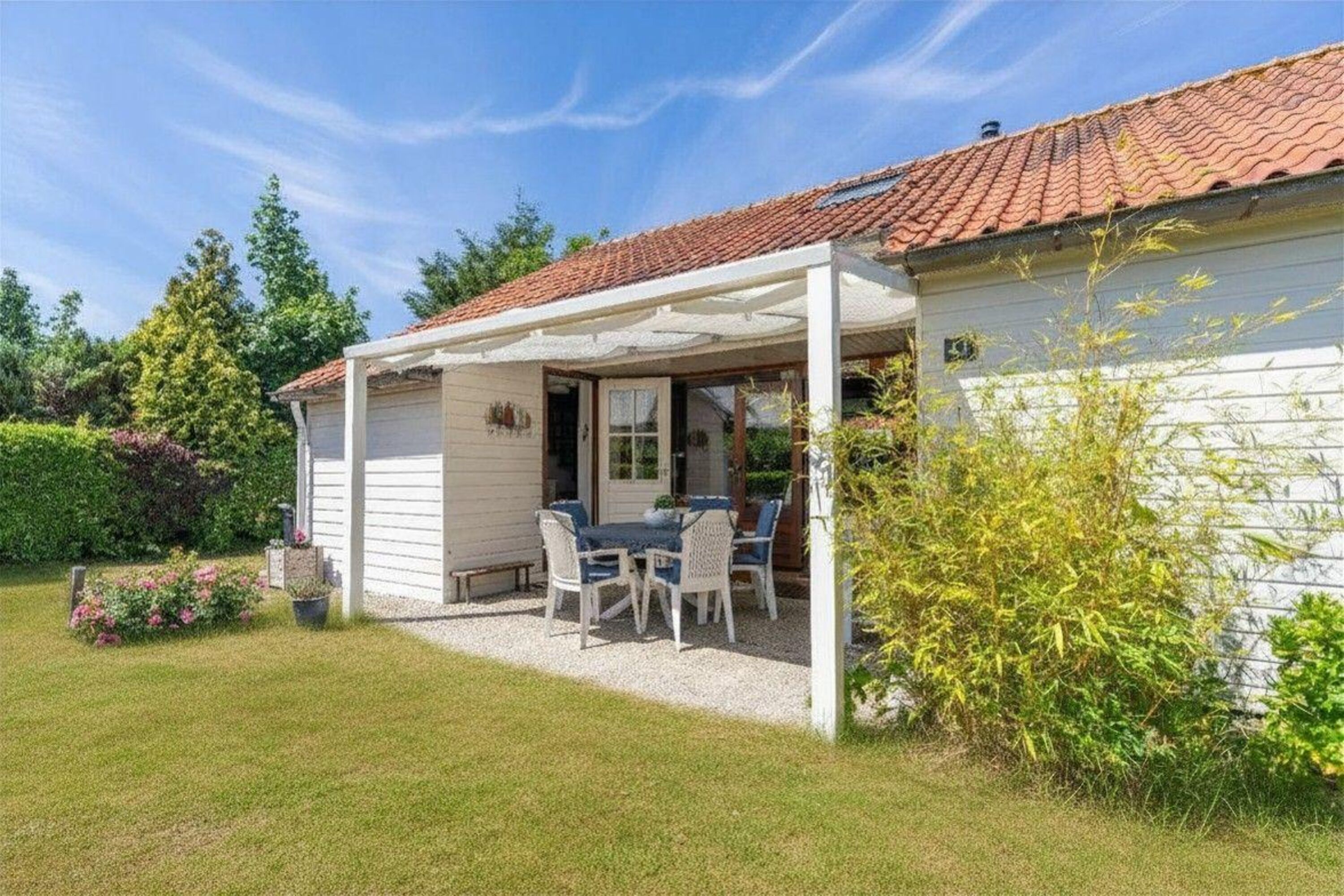 Das Ferienhaus mit überdachter Veranda