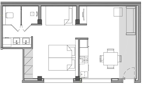 Grundriss Appartment