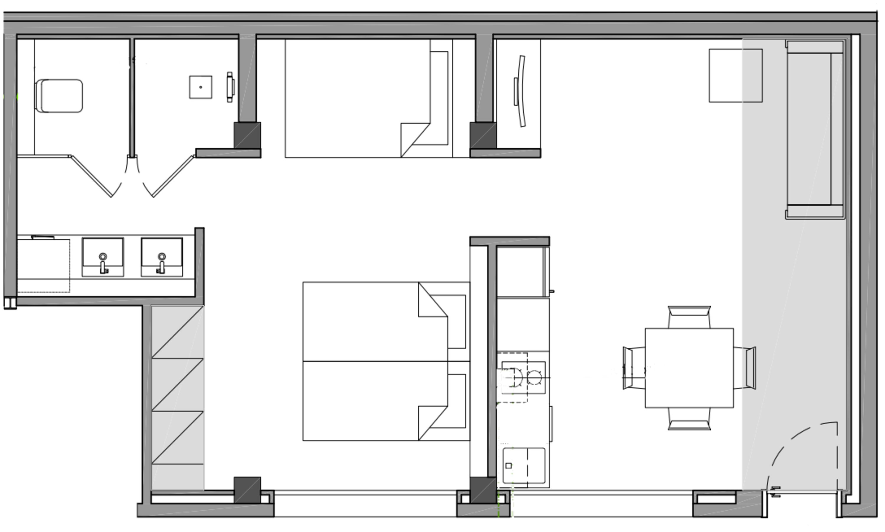 Grundriss Appartment