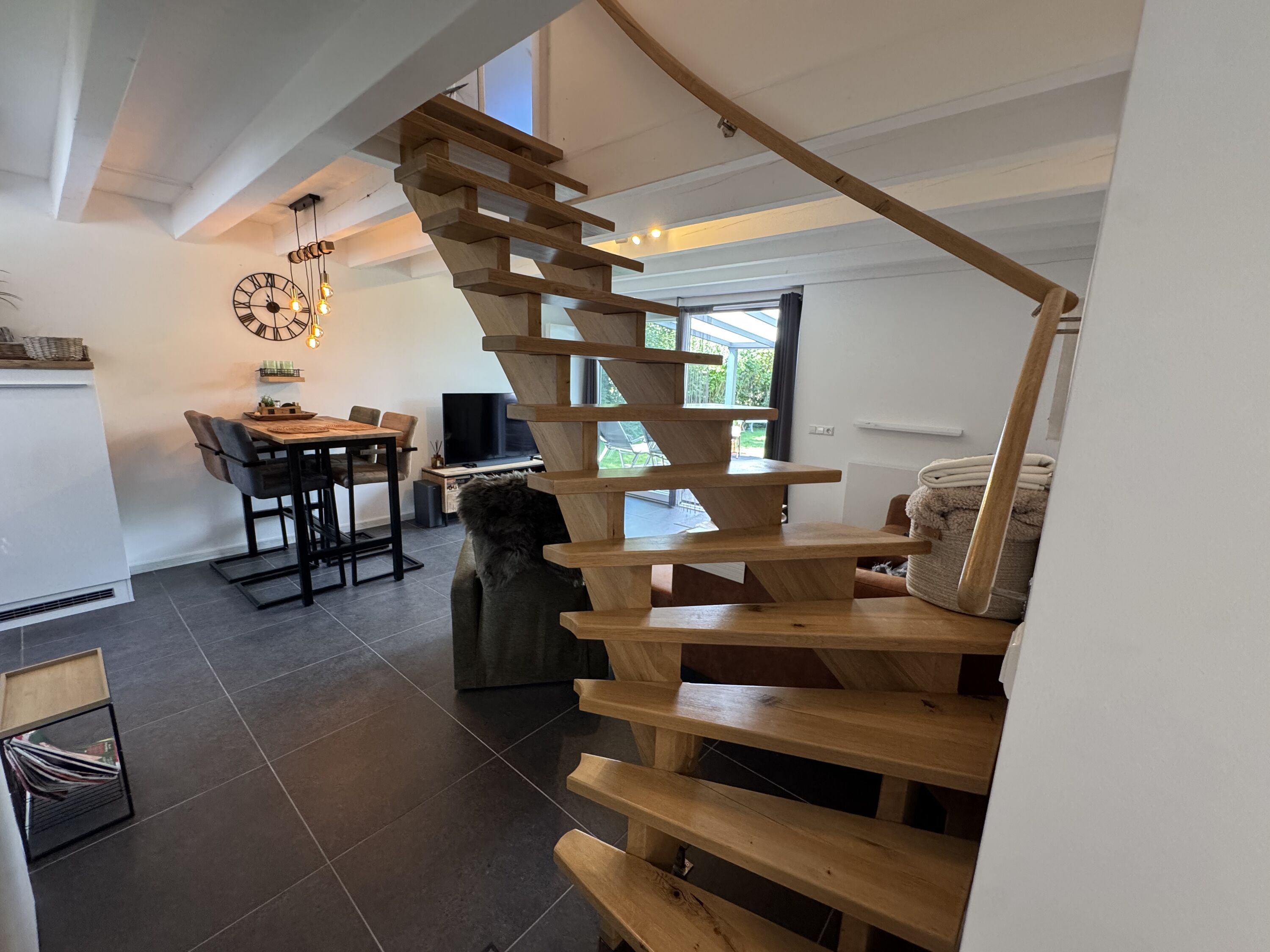 Treppe zu beiden Schlafzimmern