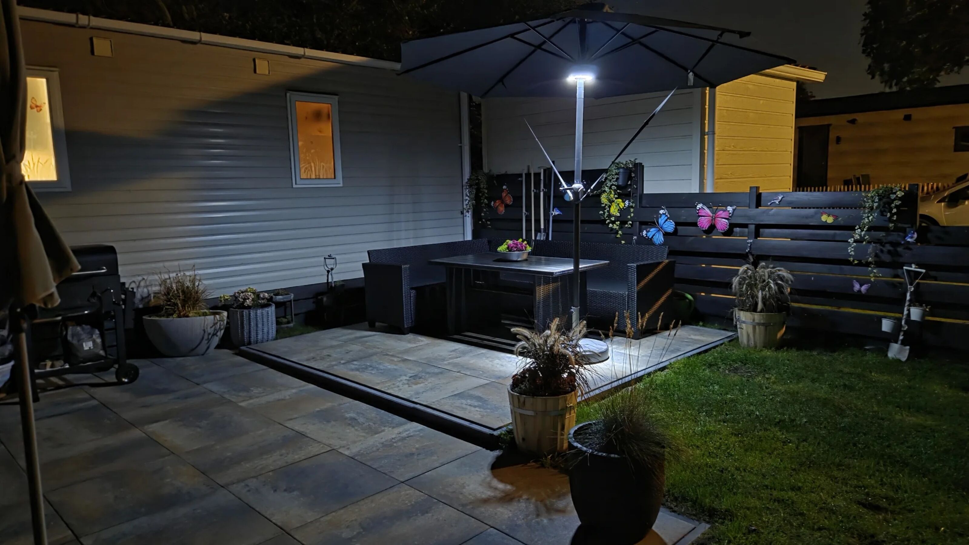 Terrasse Sitzgruppe 1 mit Beleuchtung